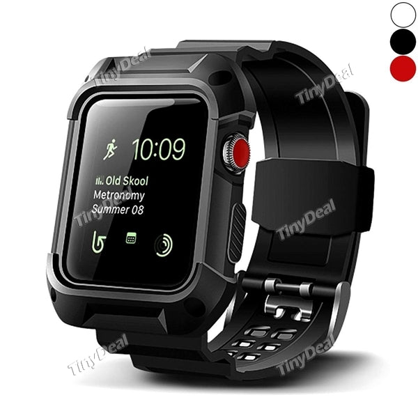 Apple Watch 2 Integrated Band and Protective Case Replacement Strap Shock-proof 42mm 38mm