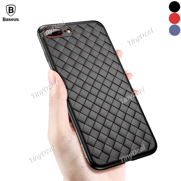 Baseus iPhone 7/iPhone 8 Case Simple Exquisite BV Weaving Case Shock Absorption Soft TPU Cover