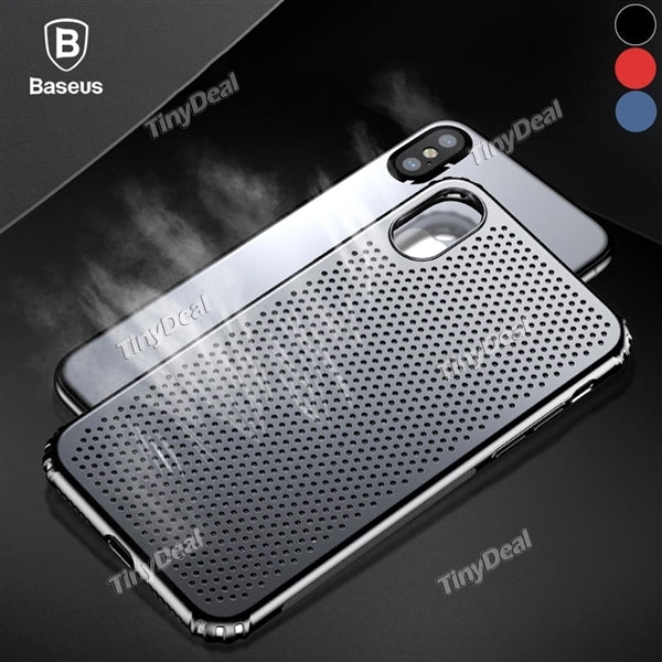 Baseus iPhone X Breath Hollow Case Shock Absorption Bumper Cushion Ultra Slim PC & TPU Back Protective Cover