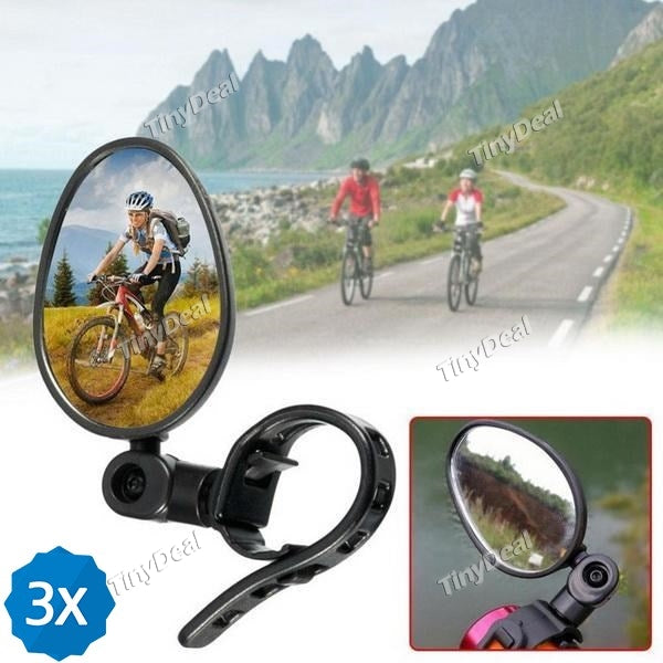 3pcs Mini 360 Degree Rotation Bike Bicycle Mirrors for Handlebars Bike Rear View Mirror Bike Mirrors Handlebar