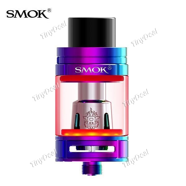 Authentic SMOKTECH TFV8 Big Baby 5ML Tank Atomizer LED Light Version Clearomizer - Rainbow