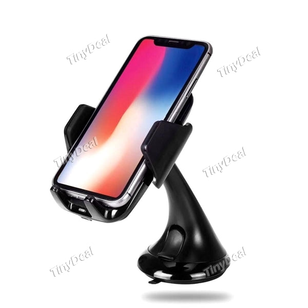 CH-05 Qi Wireless Charging Pad Car Holder for iPhone X / 8 Plus Galaxy S7 S6 Note5 Edge & Other Qi Phones