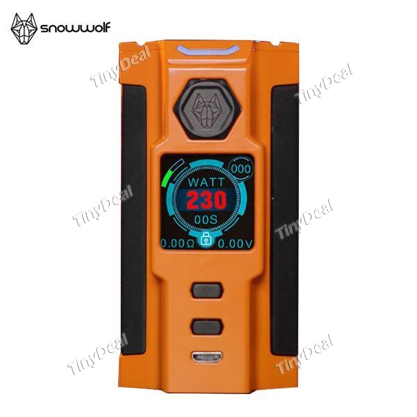 Authentic Sigelei Snowwolf Vfeng - S 230W TC VW Variable Wattage APV Box Mod - Orange