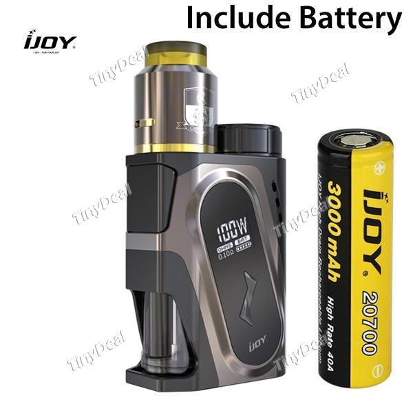 IJOY CAPO Squonk 100W 9ML Bottle With 20700 Battery + IJOY Combo RDA Starter Kit - Gun Metal Color