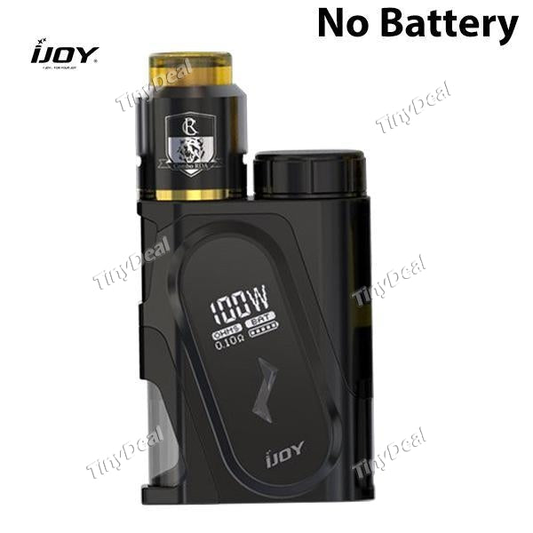 Authentic IJOY CAPO Squonk 100W 9ML E-juice Bottle + IJOY Combo RDA Starter Kit - Black