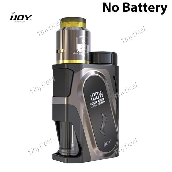 Authentic IJOY CAPO Squonk 100W 9ML E-juice Bottle + IJOY Combo RDA Starter Kit - Gun Metal Color