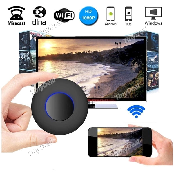 Wifi Display Dongle Wireless HDMI Dongle 1080P Display Adapter HDMI+ AV Output Support Miracast DLNA Airplay