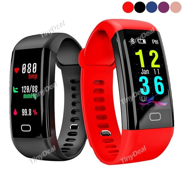F07 0.96'' OLED Color Screen Bluetooth Smart Band IP68 Waterproof Heart Rate Fitness Tracker for Android iOS