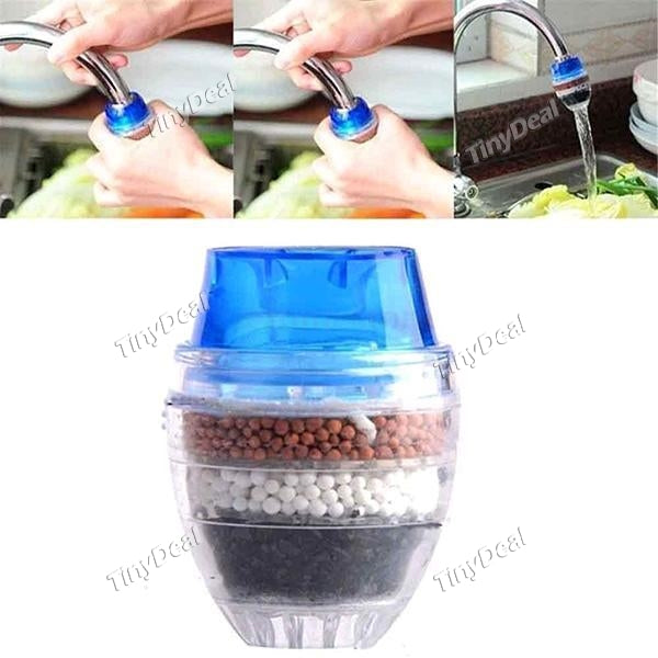 Kitchen Faucet Water Filter Coconut Carbon Home Faucet Tap Water Clean Purifier Filter Cartridge 16-19mm