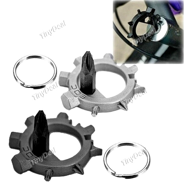 Octopus Outdoor EDC Multi-function Tool 12 in 1 Bicycle Bike Repair Cross Plum Screwdriver EDC Keychain Gear