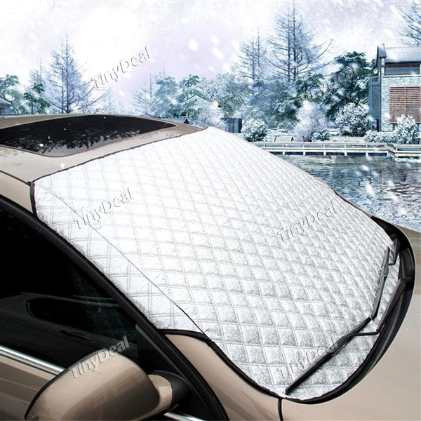 Thickened Car Windshield Snow Cover Sun Shade Protector Snow Protection Cover f Most of Car Sedans