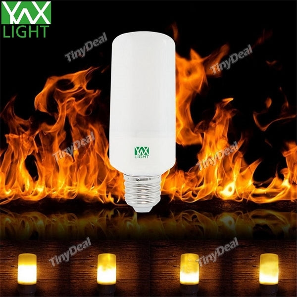 YWXLight E27 LED 4W Flame Lamp 3528 SMD 99-LED AC 85V-265V LED Lamp Flame Christmas Decorative Flame Lamp