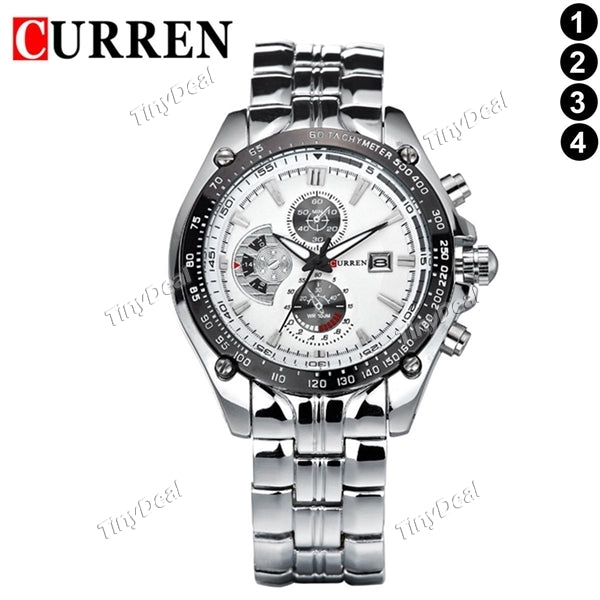 CURREN 8083 Wristwatch Full Steel Wristwatches Display Date Fashion Waterproof Men Watch