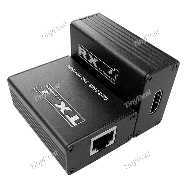 HDMI Extender 1080P 30m Wireless HDMI Transmitter Receiver Kit Audio Video AV HDMI Sender Over Single Cat 6 Ethernet Cables