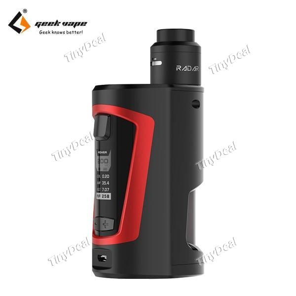 Authentic GeekVape GBOX Squonk 200W TC VW APV Box Mod 8ML Squonk Bottle Kit - Black Red
