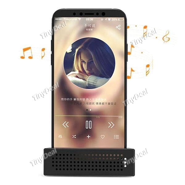 Phone Stand Speaker Phone Holder Sound Amplifier Dock Powerless Speaker f iPhone Smartphone 6-10mm Thickness