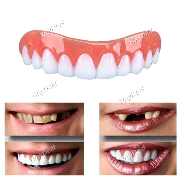 Instant Smile Teeth Comfort Flex Perfect Smile Veneers Silicone False Tooth Cover Dental Denture