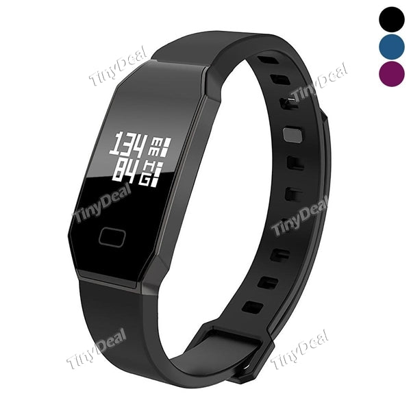 E02 Fitness Tracker Heart Rate Monitor Waterproof Activity Tracker Bluetooth Smart Bracelet Wristband w/ Pedometer Sleep Monitor