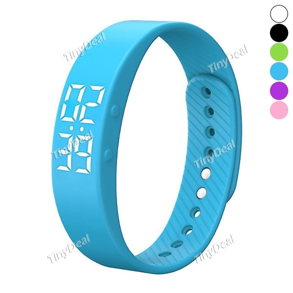 T5S Smart Sport Bracelet Wristband Fitness Tracker Pedometer Bracelet Calorie Counter Timer