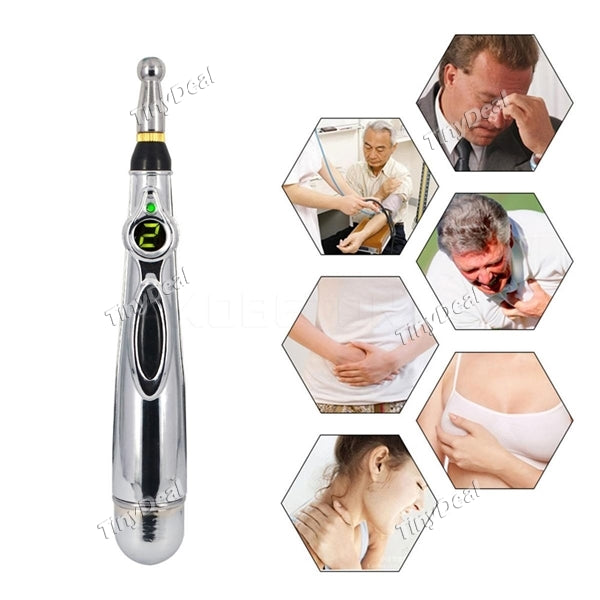 Electronic Acupuncture Pen Meridian Body Massager Meridian Laser Acupuncture Magnet Health Care Monitor
