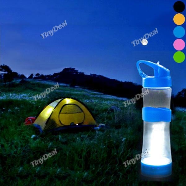 500ML Outdoor Water Lighting Bottle BPA Portable Water Bottle Cup Free Leakproof Sport Travel Lighting Bottle