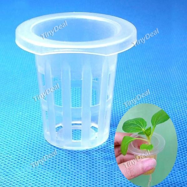 10 Pcs/lot 32mm Heavy Duty Mesh Pot Net Cup Basket Hydroponic Aeroponic Planting for Green Organic Vegetable Grow