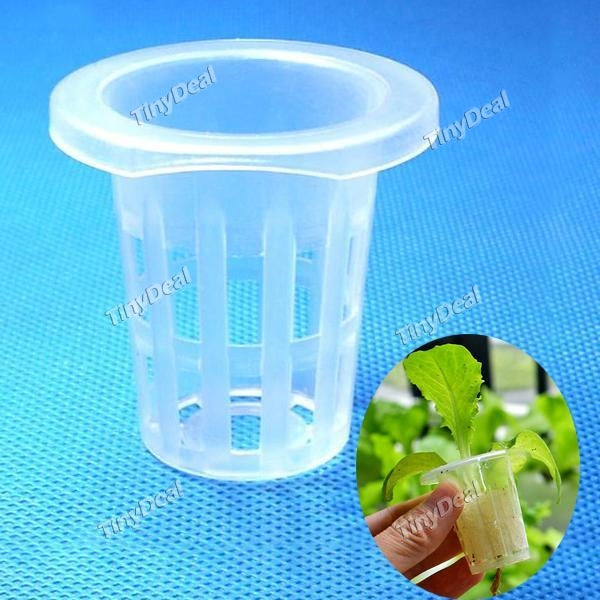 10 Pcs/lot 45mm Heavy Duty Mesh Pot Net Cup Basket Hydroponic Aeroponic Planting for Green Organic Vegetable Grow