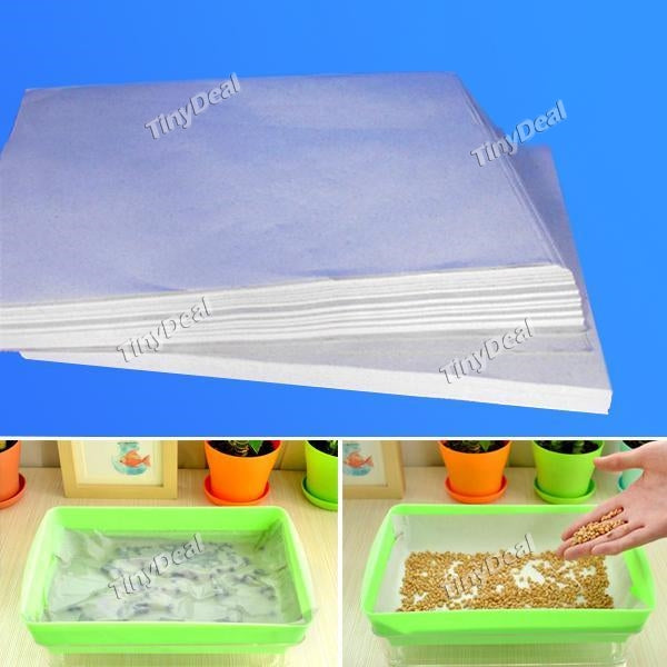 10 Sheets Sprouts Vegetable Planting Paper Germination Nursery Moisturizing Paper for Seeding Planting