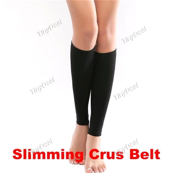 Women Cotton Slimming Crus Leg Magic Stretch Elastic Shaper Calorie Off Belt Legs Slim Wrap Massage Thigh Slimming Sock