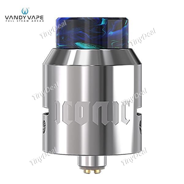 Authentic Vandy Vape Iconic RDA 24mm Diameter Rebuildable Dripping Atomizer - Silver