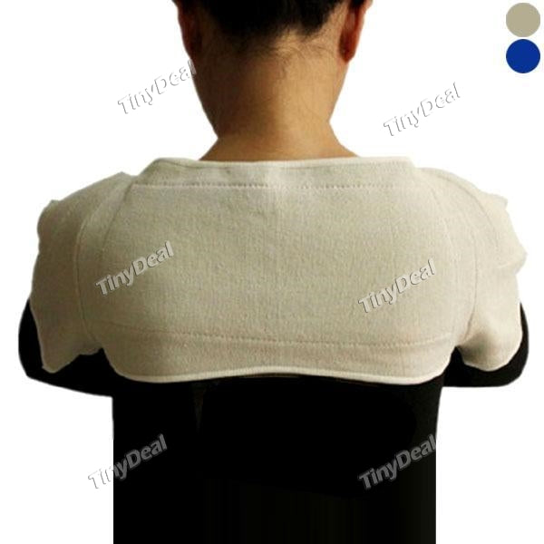 Artifical Cashmere Warming Shoulder Pad Support Brace f Men Women Relieve Pain Soft Washable Cover