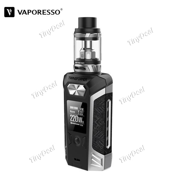 Authentic Vaporesso Switcher 220W with NRG Tank Clearomizer Starter Kit - Silver