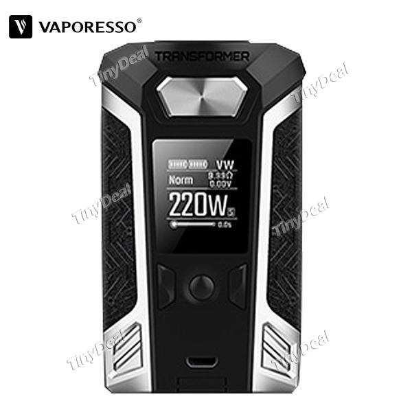 Authentic Vaporesso Switcher Transformer 220W TC VW Box Mod APV - Standard Version Silver