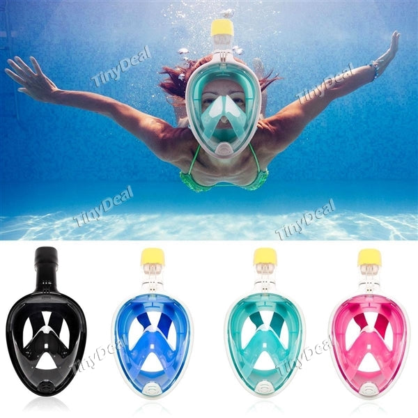 Adjustable Diving Mask Full Face Snorkeling Mask Set Swimming Training Scuba Mask Anti Fog for Gopro Camera