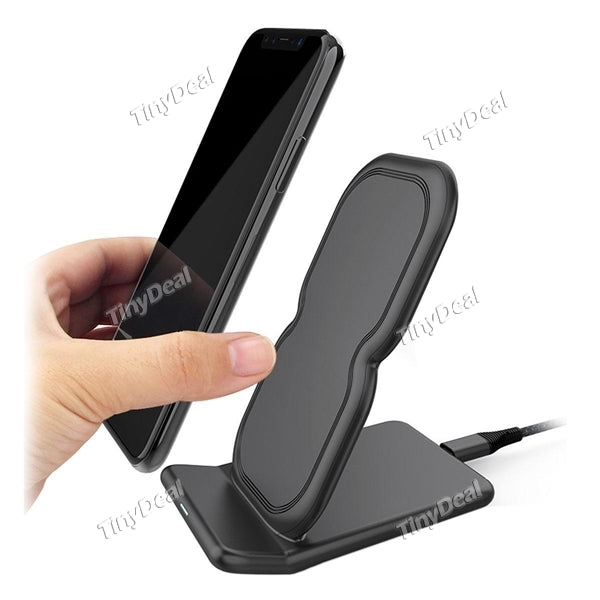 iPhone X Wireless Charger 2-Coil Fast Qi Wireless Charging Pad Stand for iPhone 8/ 8 Plus Samsung Galaxy Note8 S8