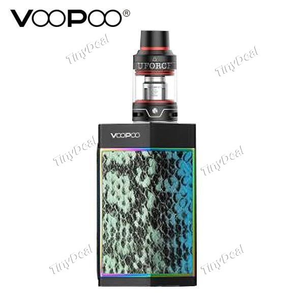 Authentic VOOPOO Too 80W 180W TC Box Mod APV 3.5ML Uforce Tank Satater Kit - Black + Turquoise