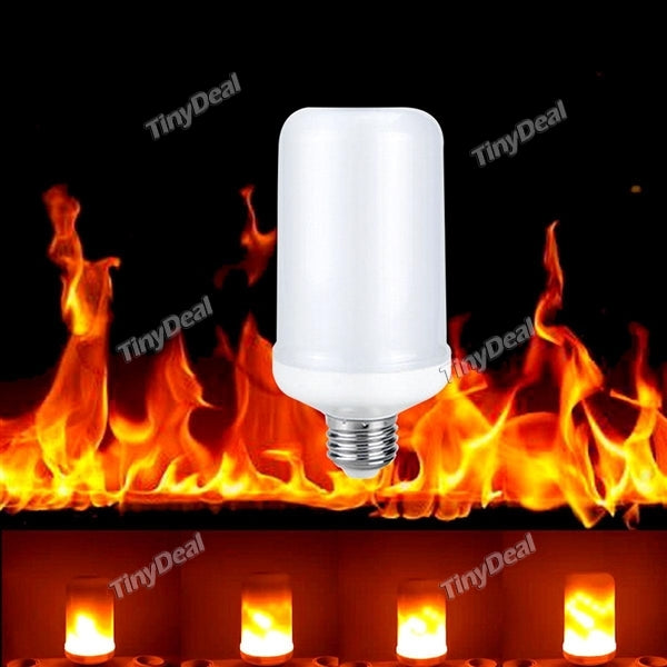 E27 LED 7W Flame Candle Lamp 2835 SMD 99-LED AC 85V-265V LED Lamp Flame Christmas Decorative Light