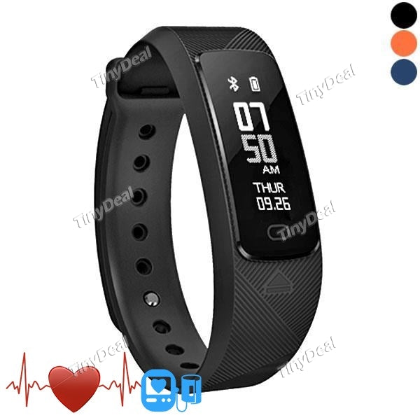 SMA B2 Sports Smart Bracelet Heart Rate Monitor Blood Pressure Monitor Pedometer Waterproof Wristband