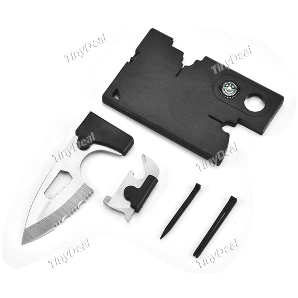 Tactical Pocket Knife Credit Card Tool Set Survival Wallet Tool Outdoor Portable Knife for Camping Hiking