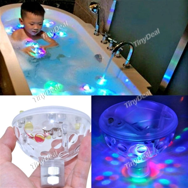 Colorful Bathroom LED Pool Light Kid Waterproof Flashing Bathtub Toy Funny Shower Party Floating Toy for Child