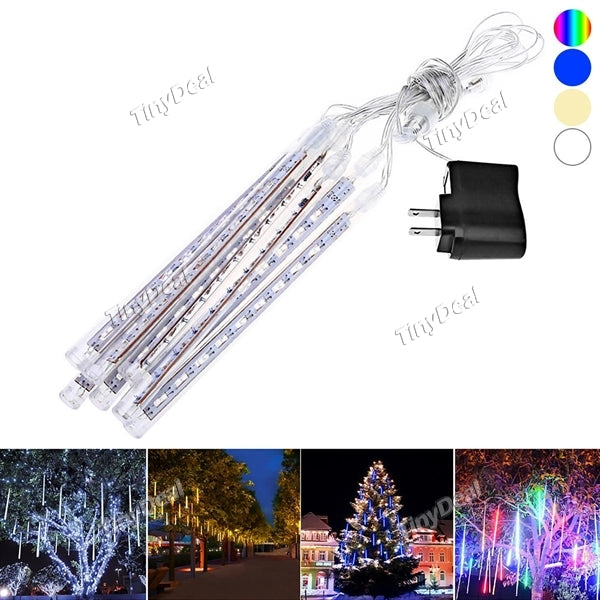 YWXLight Multi-color 30CM Meteor Shower Rain 8 Tubes LED Outdoor AC 220V Wedding Party with US Plug