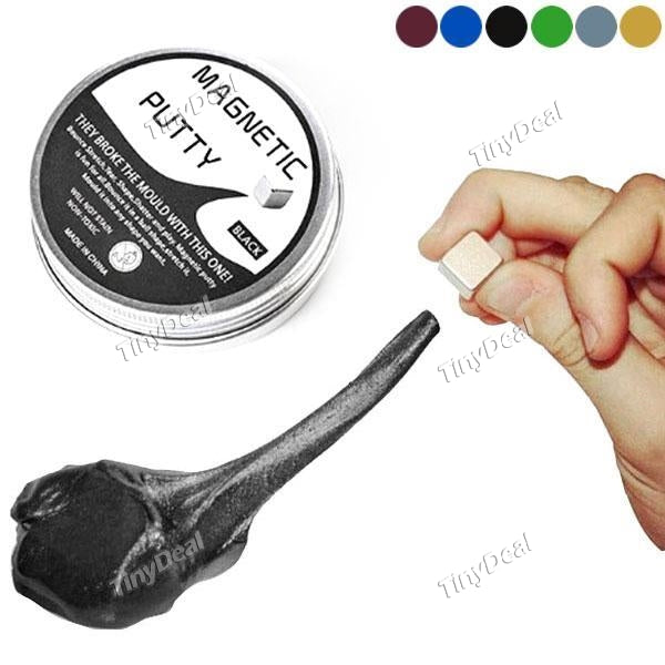 50g Creative DIY Magnetic Thinking Putty Mud with Cube Magnet and Eyes Magnetic Mud Intelligent Education Toy