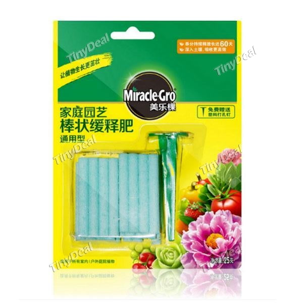 24pcs Universal Indoor Plant Food Spikes Home Garden Stick Slow-Release Fertilizer