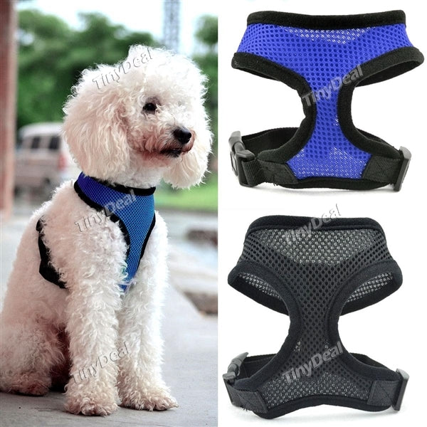 Breathable Comfort Pet Dogs Harness Soft Air Mesh Dog Vest Pet Chest Strap