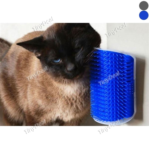 Pet Cat Self Groomer Grooming Tool Hair Removal Brush Comb Self Groomer with Catnip Cat Corner Massage Brush Grooming Comb Toy