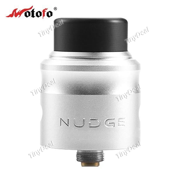 Authentic Wotofo Nudge RDA 24MM Rebuildable Dripping Atomizer - Silvery SS Stainless Steel