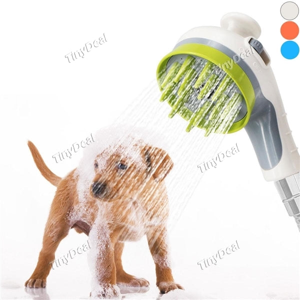 2 in 1 Pet Shower Head Sprayer Bath Massage Brush Pet Dog Cat Wash Massage Brushes Comb Bath Shower Head