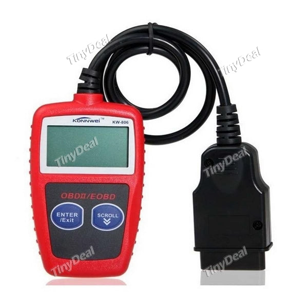KONNWEI KW806 Car Auto Engine Diagnostic Scanner Tool Battery Tester Vehicle Trouble Codes Reader Scan