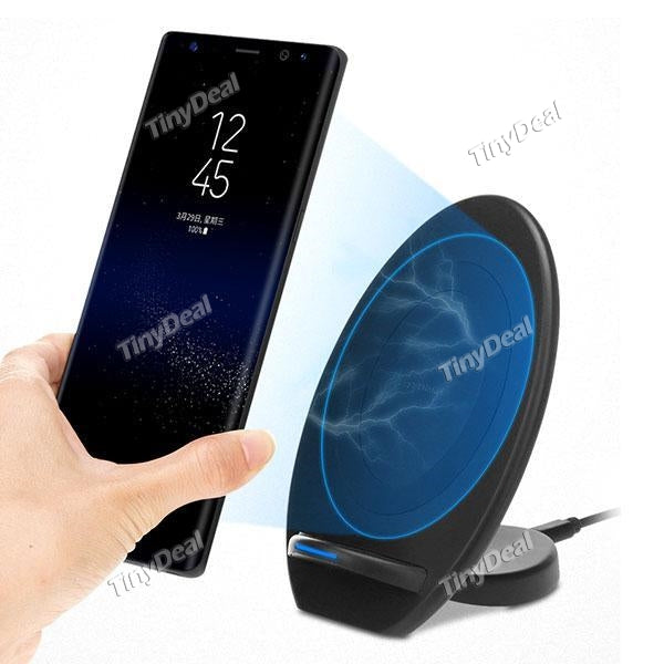 10W Wireless Fast Charging Charger Stand QI Wireless Phone Charger for Samsung Galaxy S7 S6 Qi-enable Device