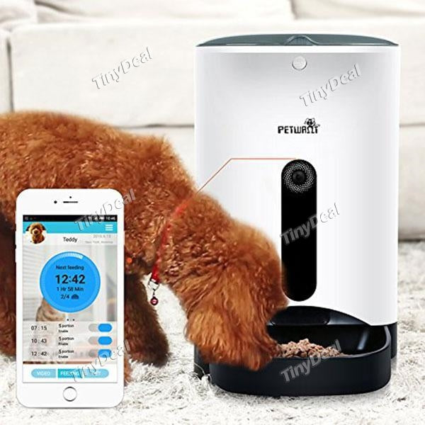 Smart Feeder Automatic Pet Feeder Pet Food Dispenser for Dogs Cats Controlled by iPhone Android Smart Device